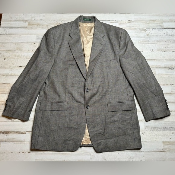 Lauren Ralph Lauren Other - Lauren Ralph Lauren Blazer Jacket Men's 44R Gray Glen Check Wool Cashmere Blend